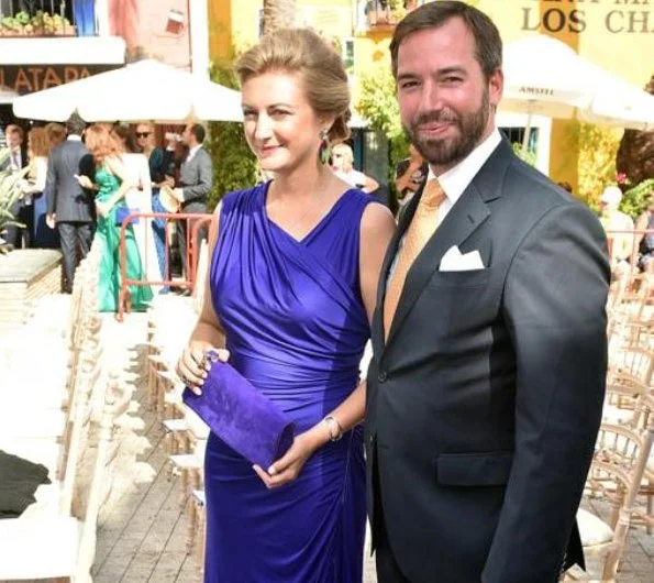 Grand Duke Henri and Grand Duchess Maria-Teresa, Grand Duke Guillaume and Grand Duchess Stephanie, Prince Guillaume and Princess Sibilla, Princess Claire and Prince Felix and Gabriel and Noah, Prince Amedeo and Princess Maria Laura of Belgium