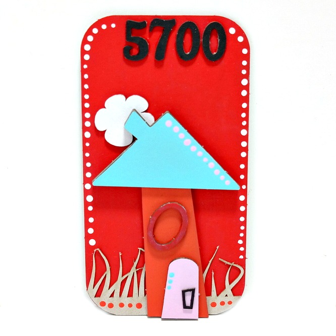 Whimsical House Mixed Media Board Tando Creative