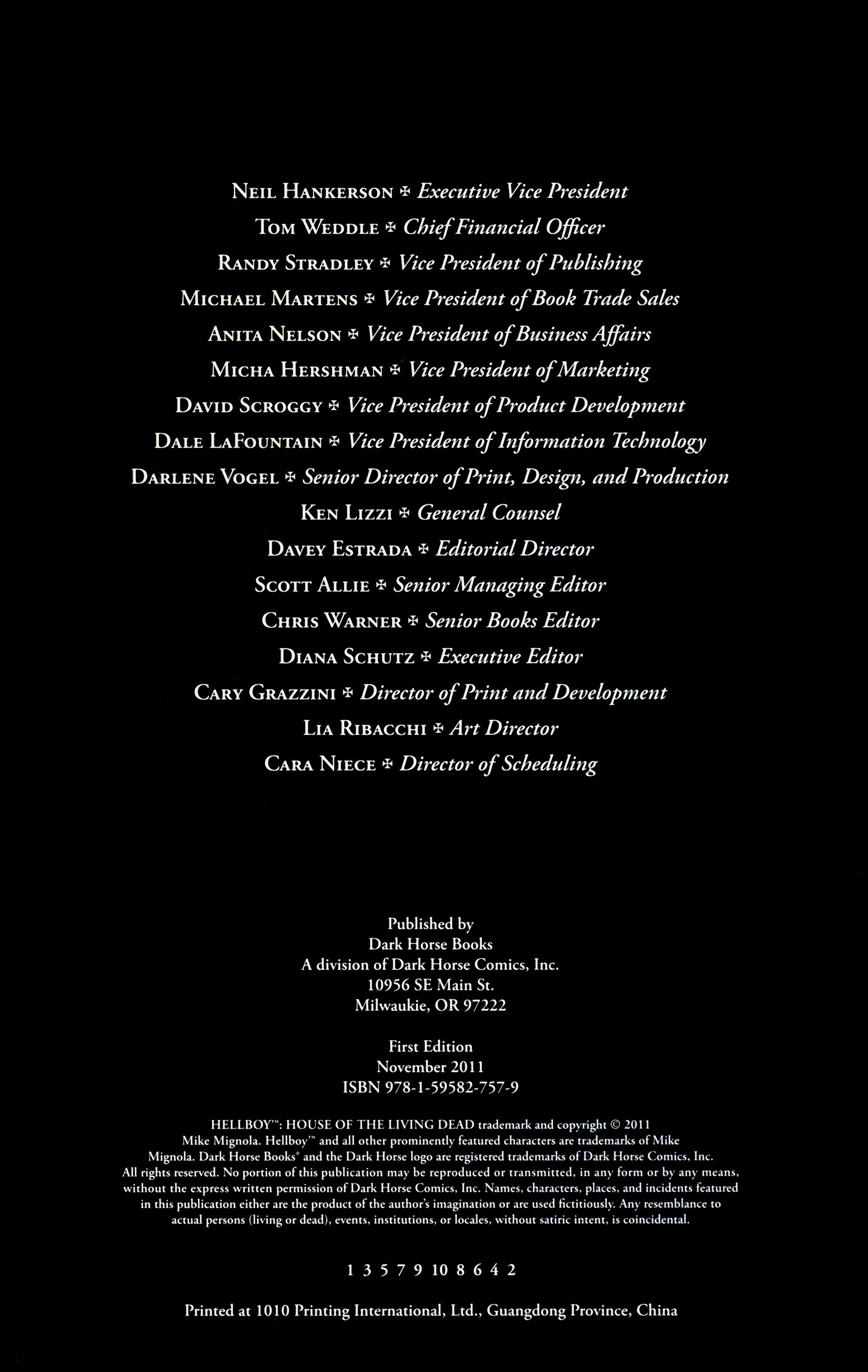 Read online Hellboy: House of the Living Dead comic -  Issue # TPB - 7