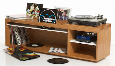 vinyl record storage and display unit