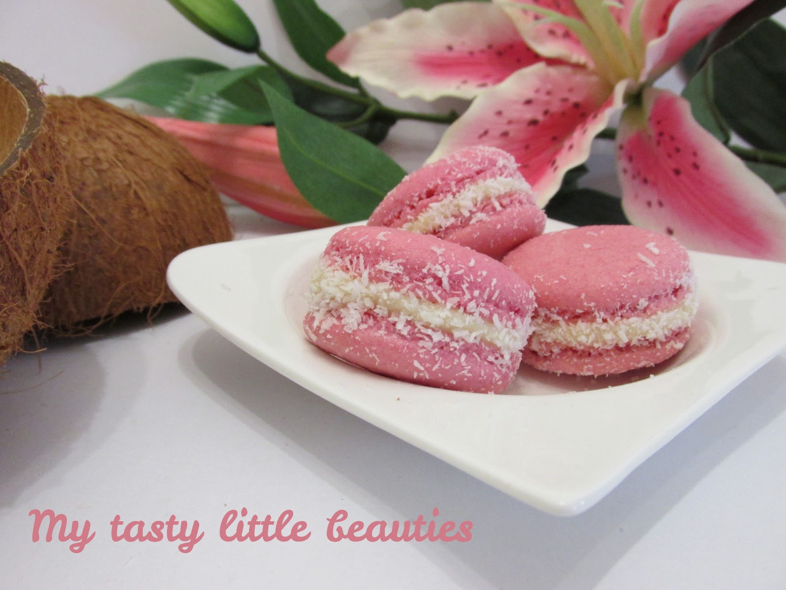 My tasty little beauties - Kuchen geht immer!: Karibische Kokos-Macarons