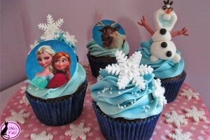 Cupcakes de Frozen, parte 1