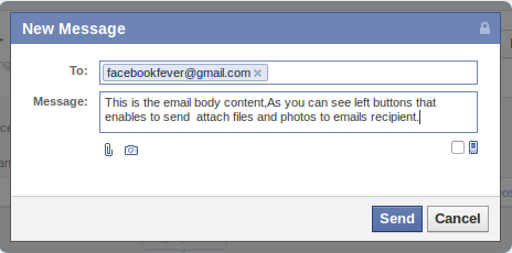 Email on Facebook