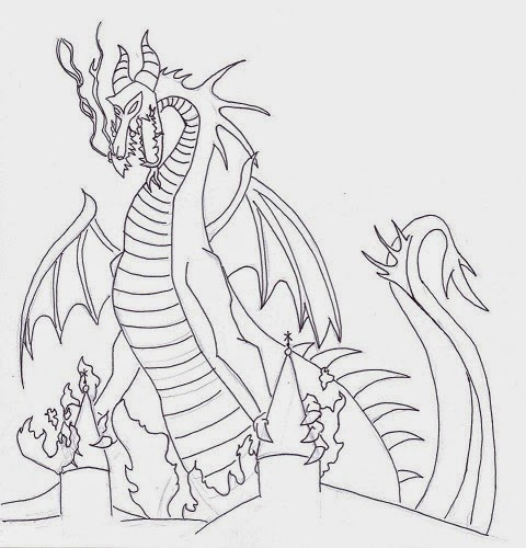 maleficent coloring pages - photo #22
