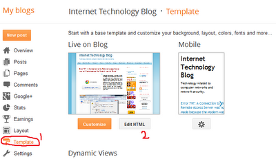 Optimize Blogger blog Template for better Search rank and traffic