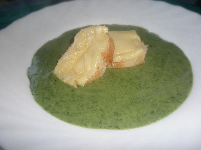  sopa de espinacas y patatas a la crema 