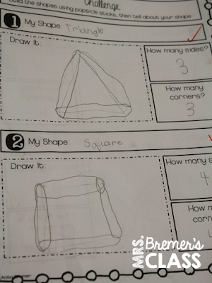 Geometry with 2D Shapes and their Attributes {freebie!} #math #geometry #2ndgrademath #1stgrademath