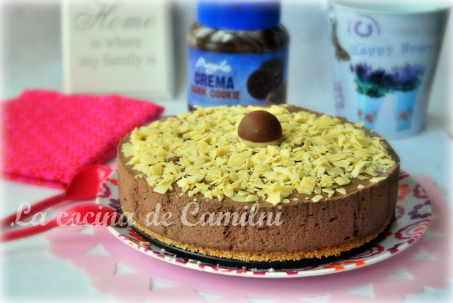 Tarta mousse de crema dark cookie (La cocina de Camilni) Tarta mousse de crema dark cookie (La cocina de Camilni)