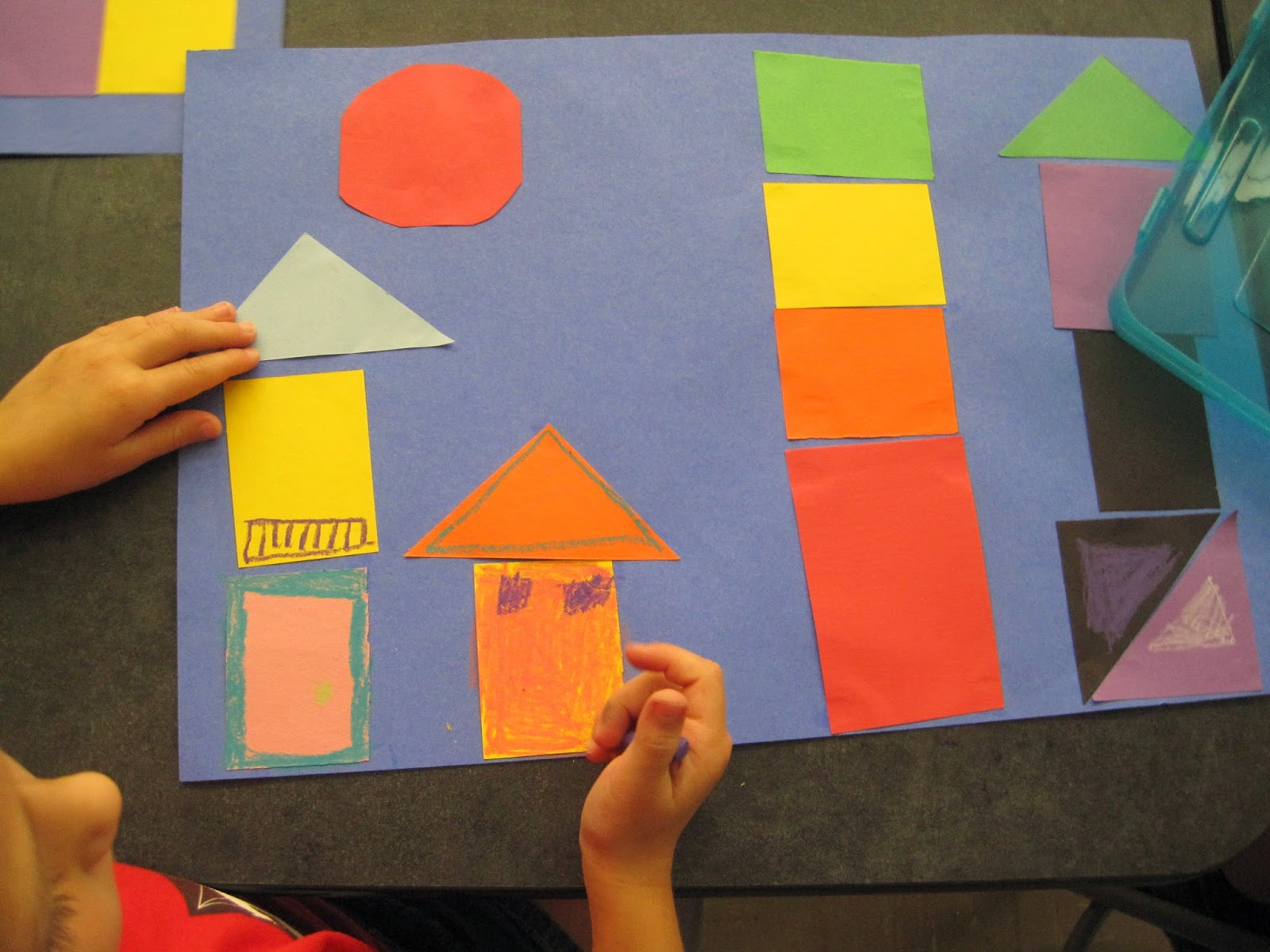 Zilker Elementary Art Class 1st Grade Paul Klee Collages