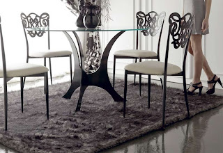 mesa de forja redonda, mesa forja con cristal, mesa forja para salon, mesa de comedor forja, muebles de forja, forja