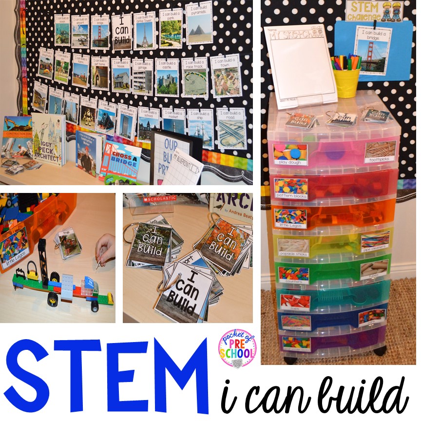 STEM I Can Build and STEM Drawers Pocket of Preschool