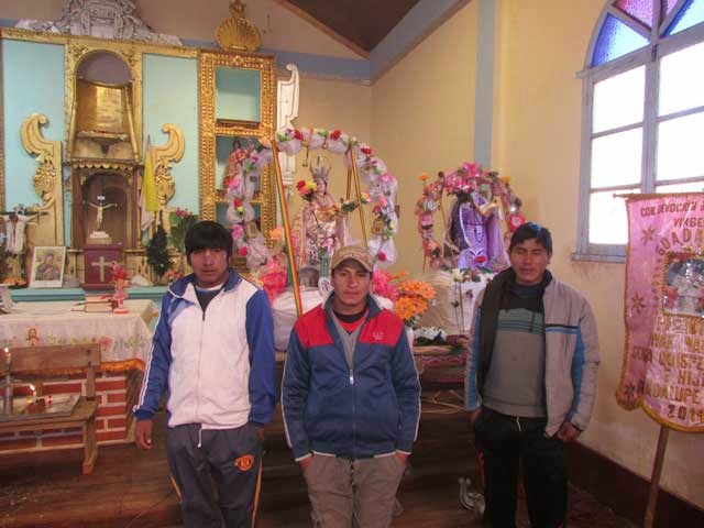 meine 3 Helfer in Guadalupe habe ich aus Esmoraca mitgebracht
