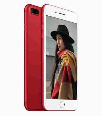 Red model of IPhone 7 and IPhone 7 Plus