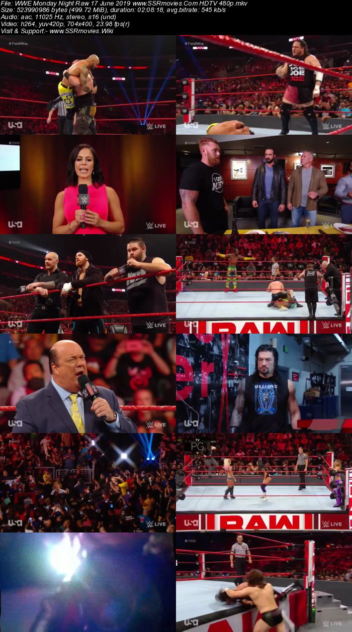 WWE Monday Night Raw 17 June 2019 Full Show Download