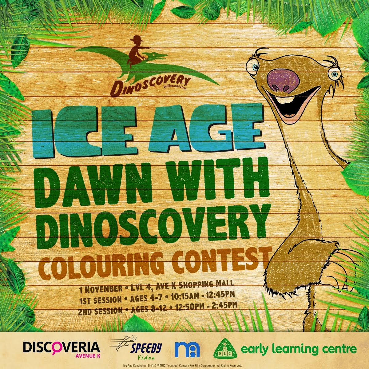 ICE AGE coloring contest