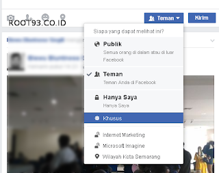 Pengaturan khusus untuk menampilkan status facebook Pengaturan khusus untuk menampilkan status facebook
