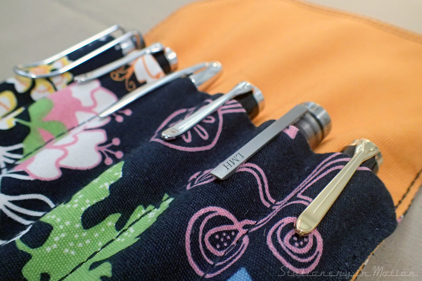 SOLD! Butterflies & flowers 6pen wrap Stationery in motion.