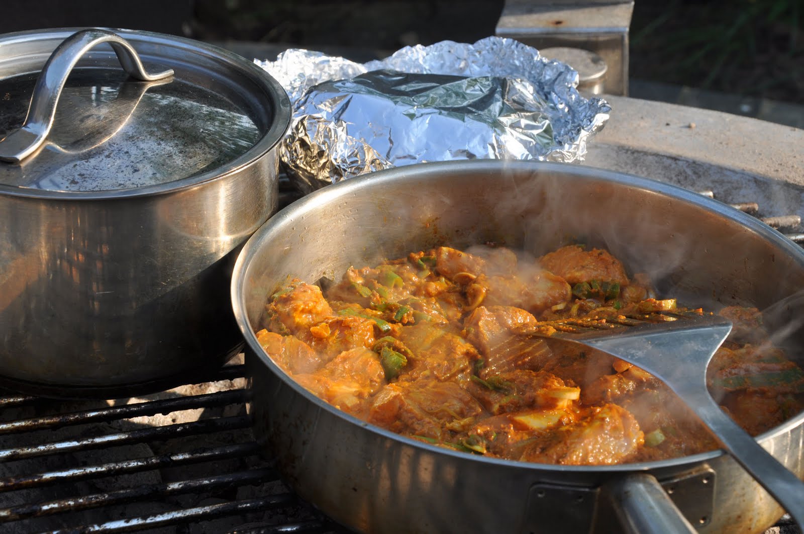 Fire and Food An Indian Meal Cooked Over an Open Fire