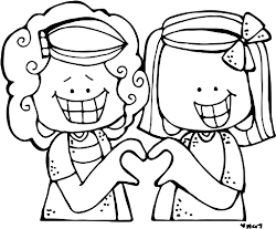 melonheadz clipart clip drawing blanco negro child heart coloring everyone pages friends para colorear country nativity transparent heavy someone drawings