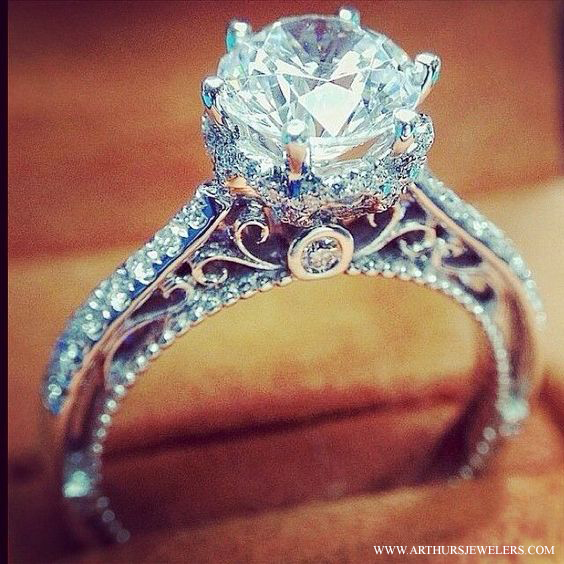 Top Pinterest Engagement Rings At Arthur S Jewelers Designer Verragio Diamond Ring 85 5k Pins