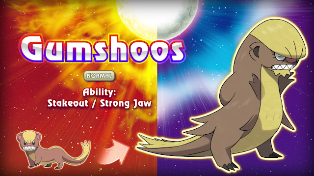 Yungoos evolves into Gumshoos Pokémon Sun Moon Donald Trump