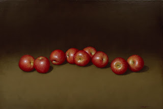 Manzanas Rojas Oleo Bodegones