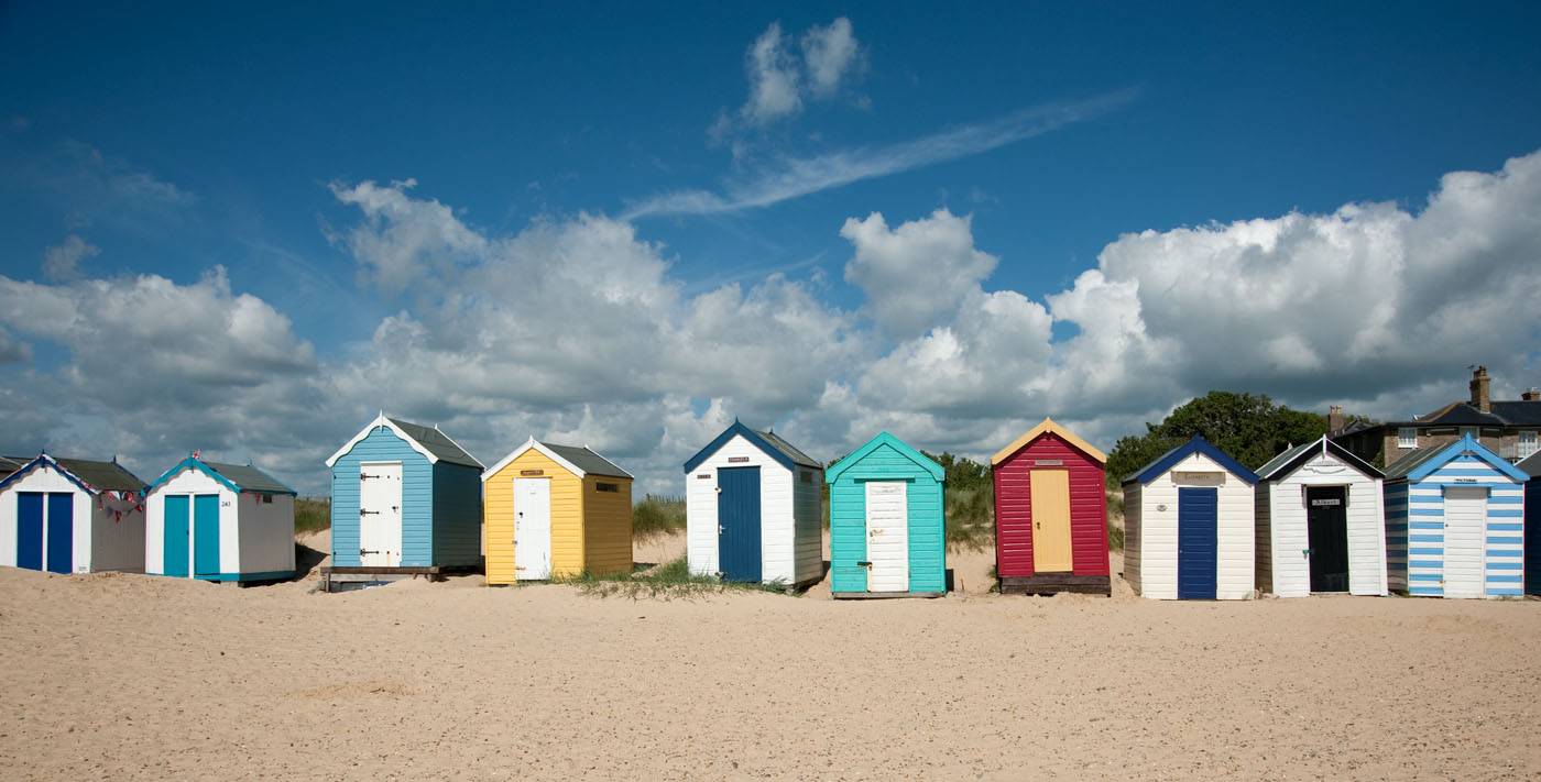 Colourful Beach Huts