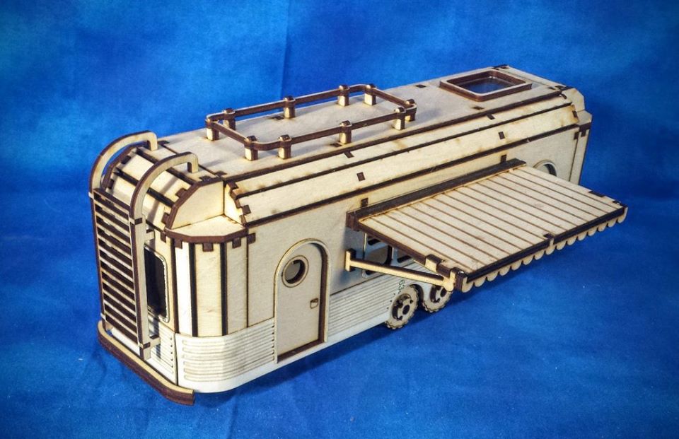 Wargame News and Terrain: Burn In Designs: New Art Deco Trailer, Roof ...