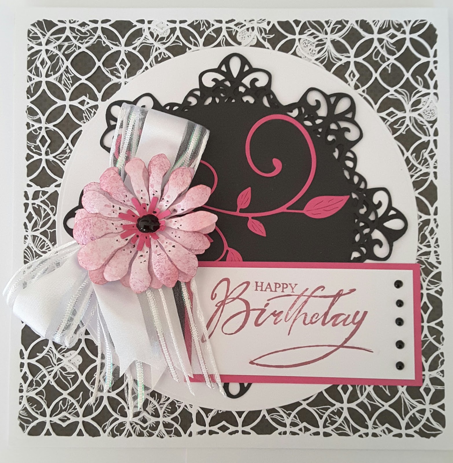 Focus on Papercraft A special birthday card using Sizzix mixed media dies