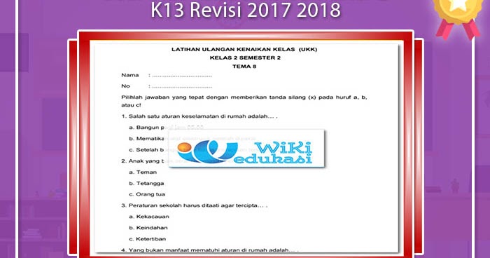 Soal Agama Islam Ukk Sd Kelas 2 Semester 2 K13 Rambu Soal