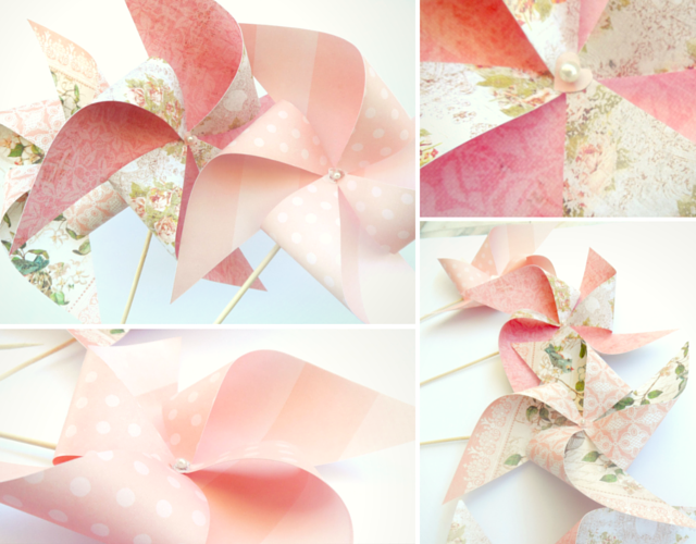 Cataventos de Papel Decoração para casamento