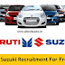 Maruti Suzuki Recruitment For Freshers 2016 passed out only job location@india.