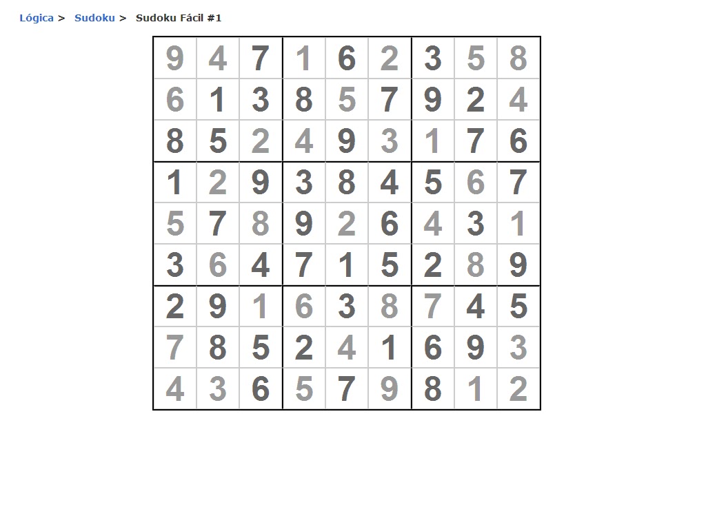 Divertindo com a Matemática: Sudoku