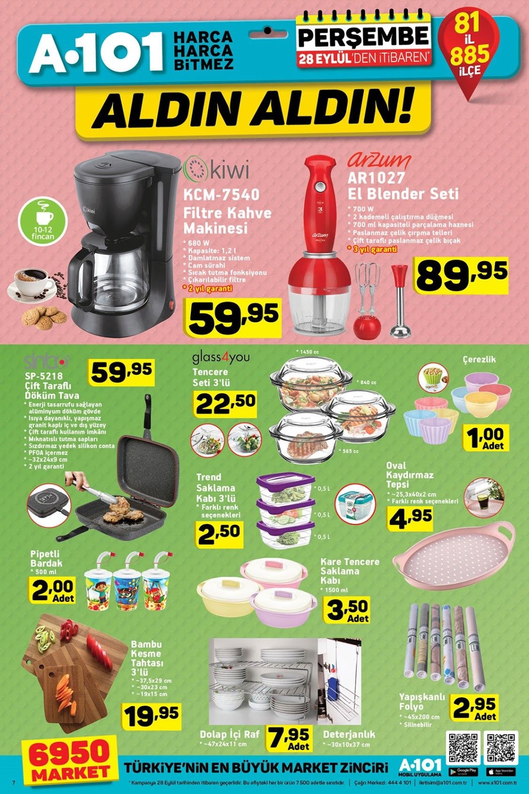 A101 28 Eylül Broşürü A101 28 Eylül Broşürü