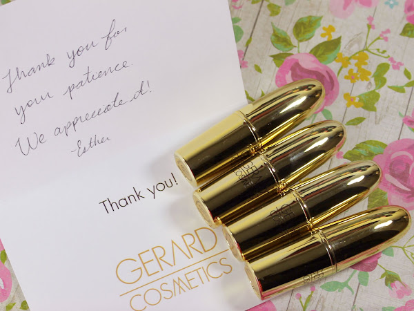 Gerard Cosmetics Lipsticks - Kimchi Doll, Buttercup, Cherry Cordial and Grape Soda Swatches & Review
