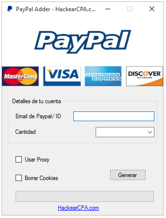 Paypal Generator Paypal Generador 2017