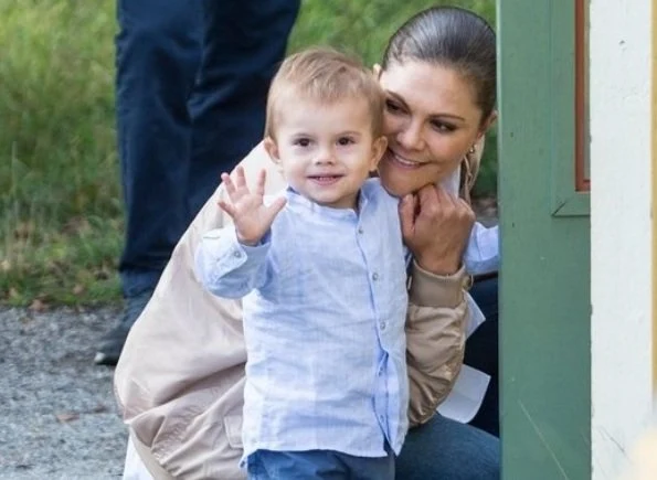 Crown Princess Victoria, Princess Estelle and Prince Oscar attended Prince Daniel's Race and Sports Day at Haga Park