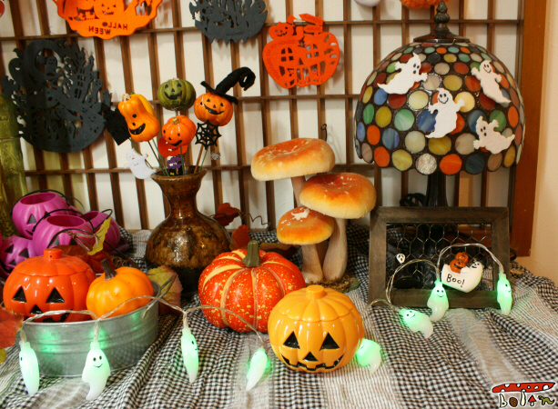 ボタンのくらし ※ ハロウィンの玄関飾り※2019