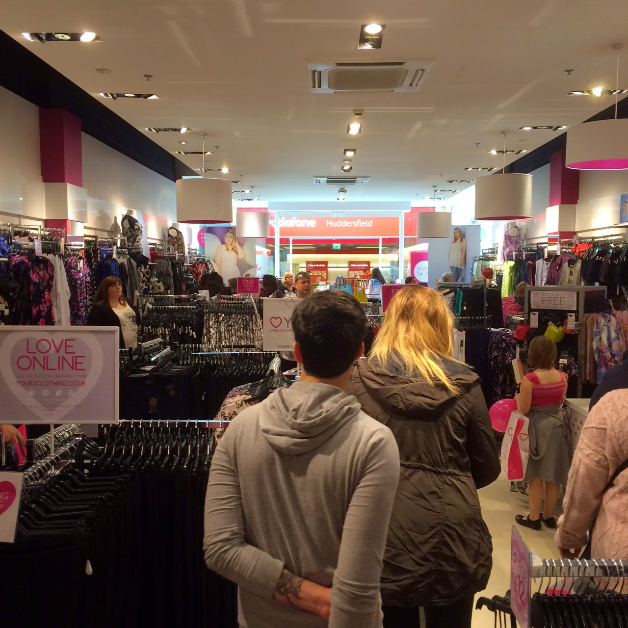 Writing, fatshion, me New Yours Clothing store in Huddersfield