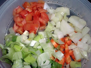 verduras para sopa de congrio