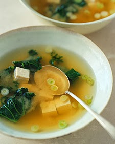 Miso Soup with Tofu and Kale image