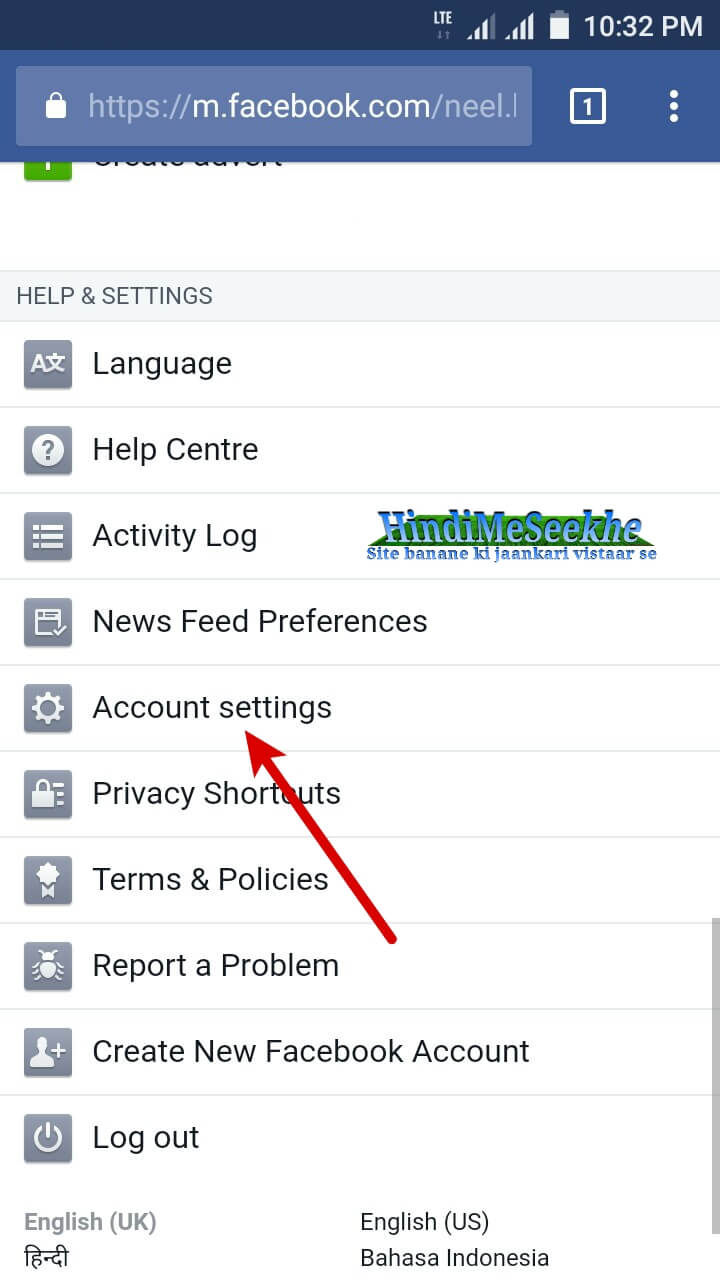 Facebook-account-settings