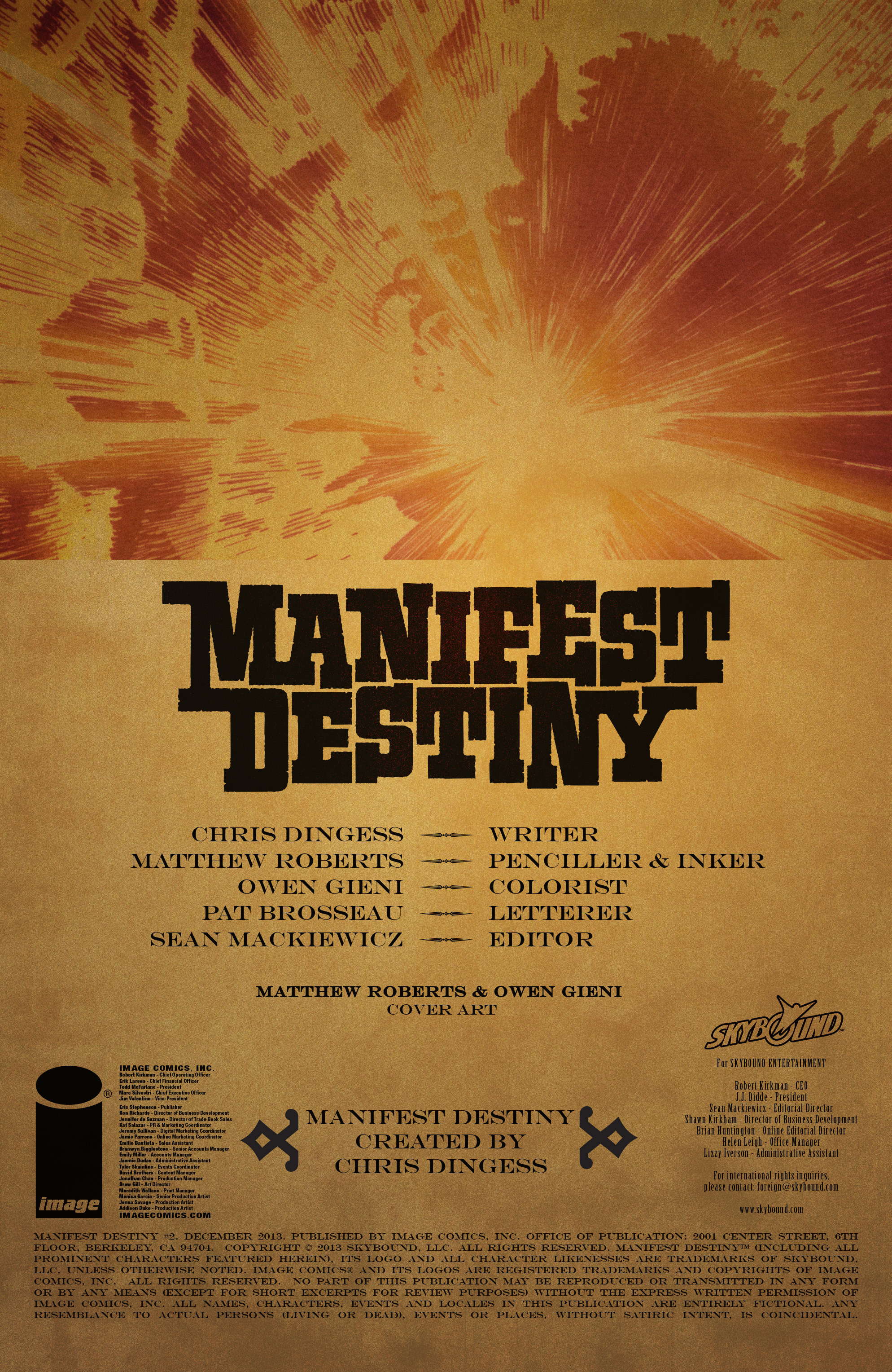Read online Manifest Destiny comic -  Issue #2 - 2