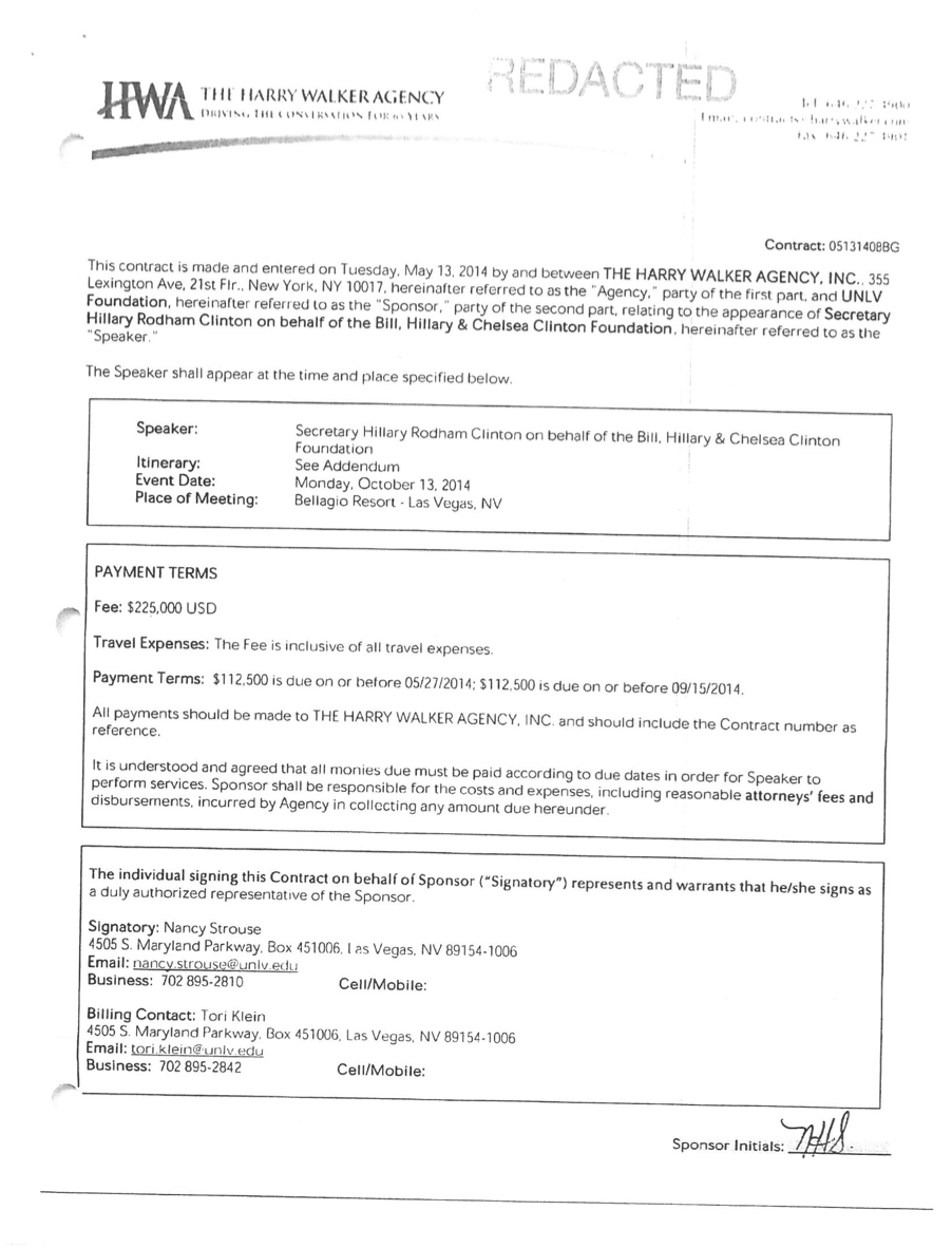 The Well-Compensated Hillary Clinton