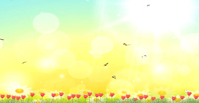 Spring Butterfly Flower Garden Free Animated Screensaver.