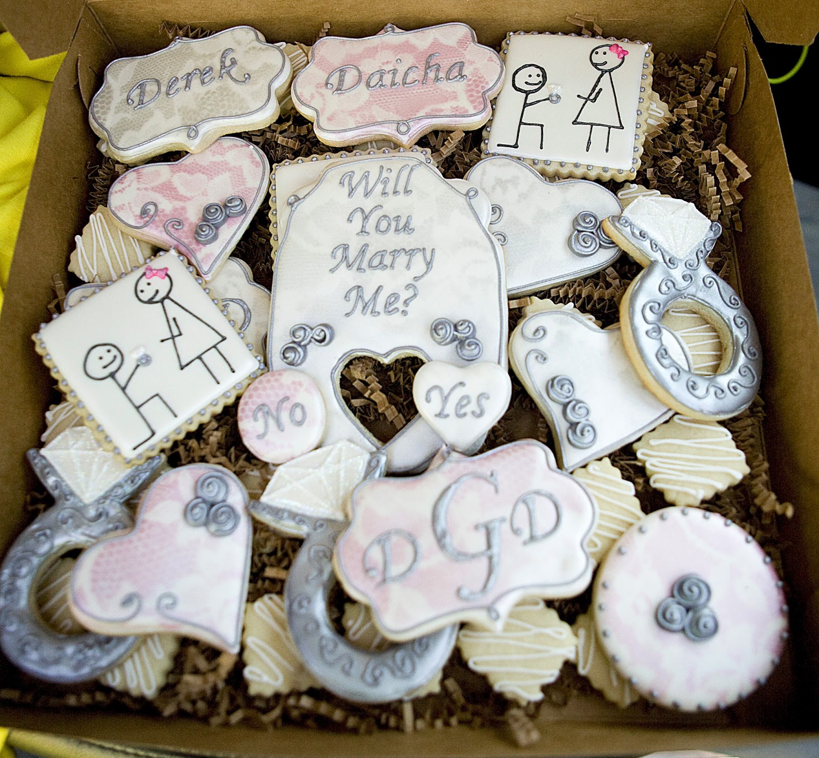 Kookie Kreations by Kim Proposal cookies