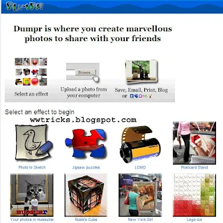 Dumpr:Edit your photos and give them a cool funny look