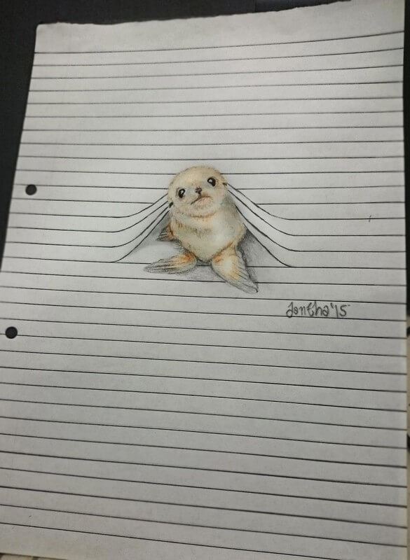 06-Seal-Pup-Iantha-Naicker-Drawing-of-Lines-and-Animals-www-designstack-co
