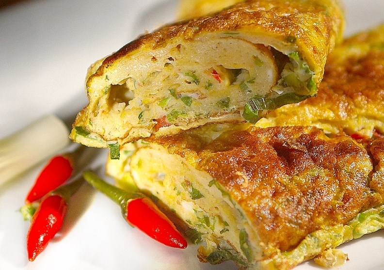 resep  membuat omelet telur dadar sayur enak aneka resep masakan  minuman sederhana terbaru Resepi Telur Dadar Tebal Enak dan Mudah