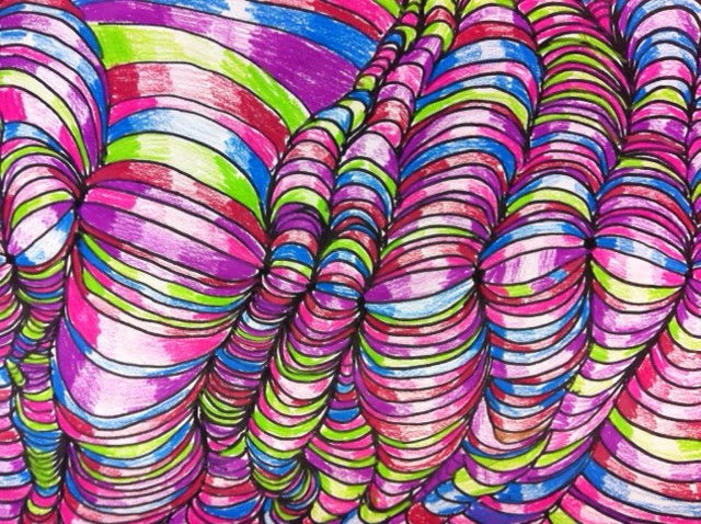 Center School Art: Optical Illusions by Grade 5